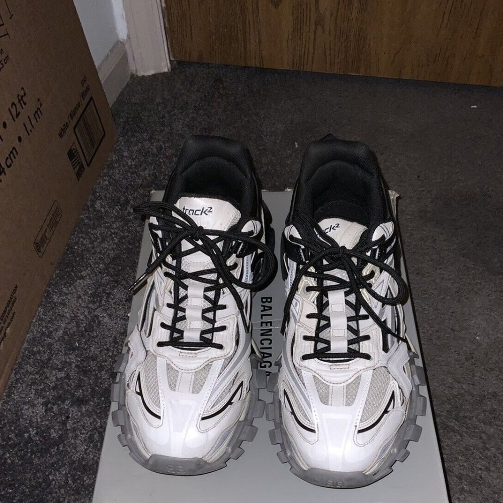 Size 12- Balenciaga Track.2 Trainer Black White